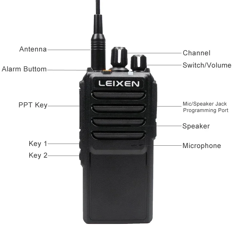 Фото Рации LEIXEN VV-25 с высоким радиусом действия 10 км, 20 км, 30 км, UHF, 16 каналов №3