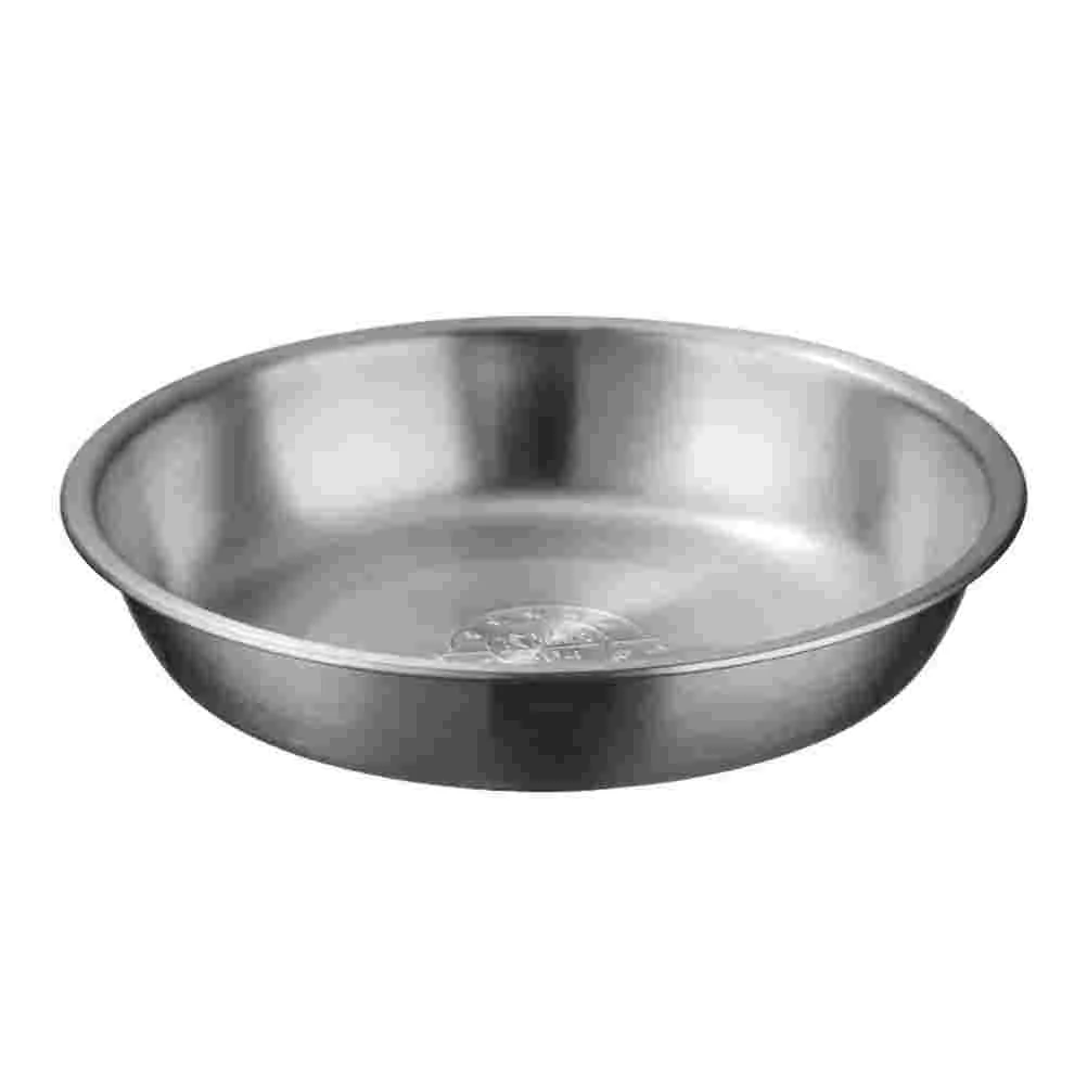 

Bowl Plate Stainless Camping Steel Salad Plates Eating Dishes Serving Dinner Dish Soup Metal Fruit Mixing Storage Container Rice