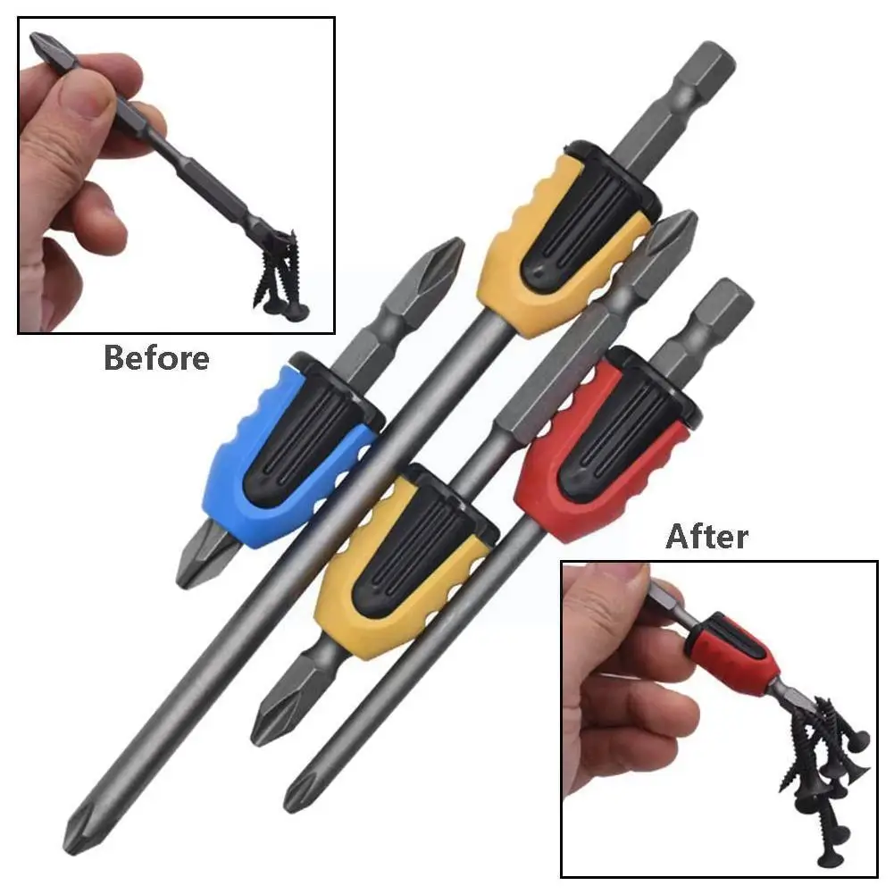 

Bit Magnetizer Screwdriver Bit Magnetic Ring 6.35mm Shank Screw Driver Plastic 2 In 1 Strong Demagnetizer For Electric Scre E4r5