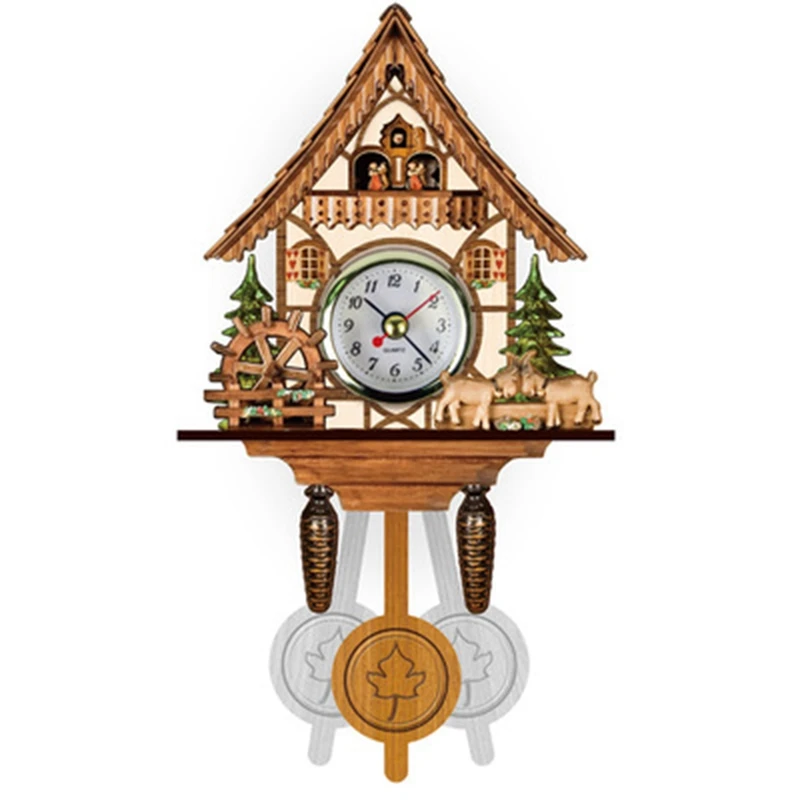 

Cuckoo Wall Clock Cuckoo Timekeeping Alarm Clock Retro Clock Wooden Living Room Clock Home