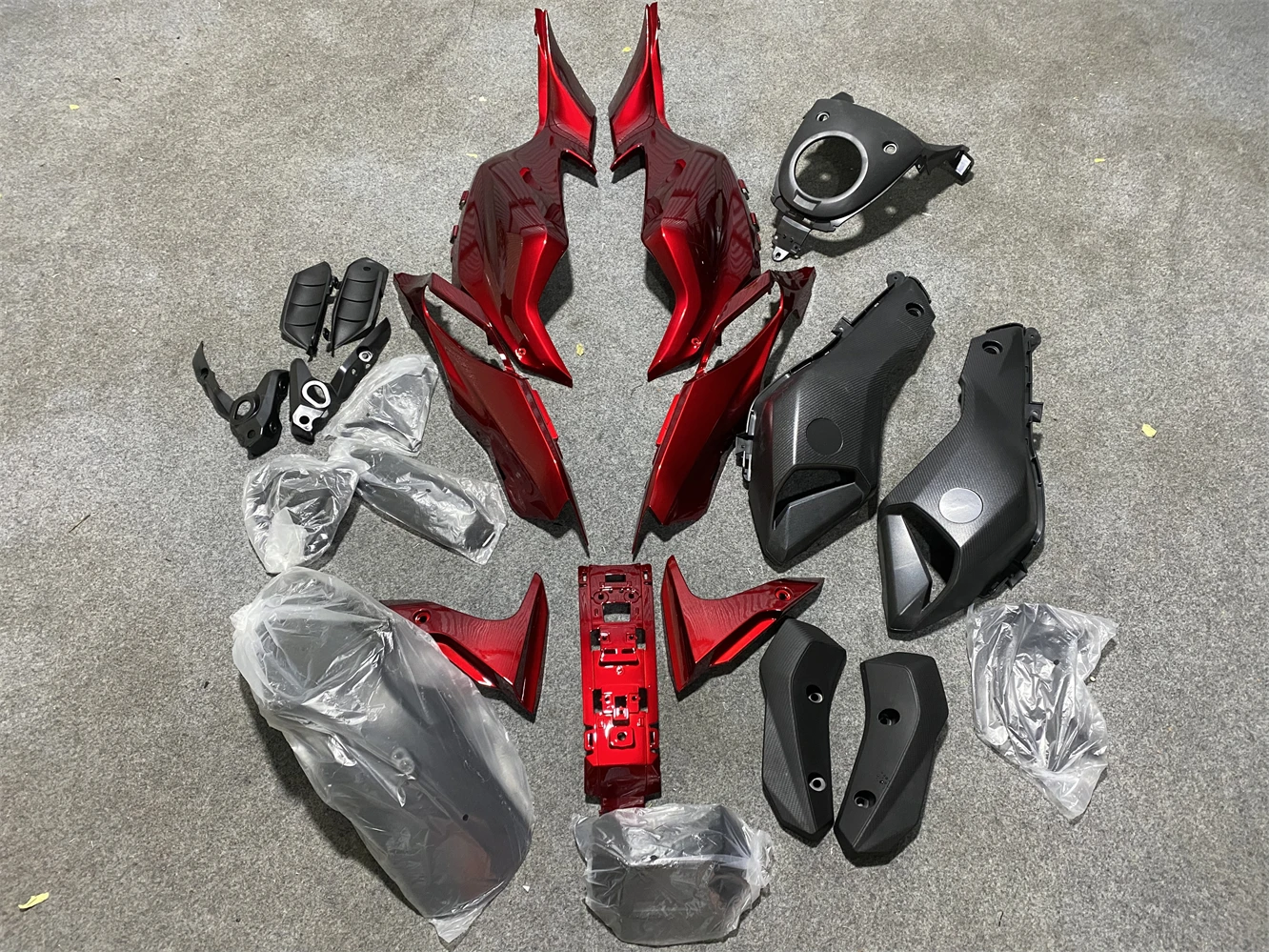 Мотоциклетный обтекатель для Yamaha MT-07 13-16 лет MT 07 2013 2014 2015 2016 красный черный