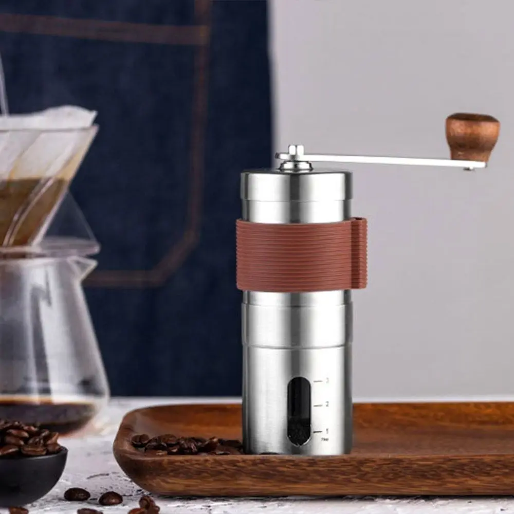 

Grinders Spice Grinder Espresso Grinder Manual Coffee Grinder Adjustable Knob Setting Coffee Bean Mill Stainless Steel