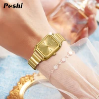 POSHI Elegant Womens Wristwatch Luxury Quartz Watch Fashion Casual Simple Dial Business Ladies Bracelet Waterproof Free Shipping 3