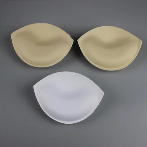 1Pair Sponge Bra Pads Push Up Breast Enhancer Removeable Bra Padding Inserts Cups for Swimsuit Bikini Padding Intimates