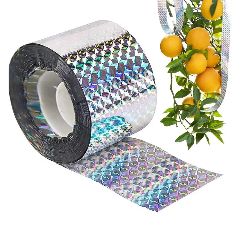 

Bird Reflective Tape Reflective Ribbon Double Side Reflective Scare Tape Ribbon Reflective Tape To Keep Birds Pigeons Crows Away