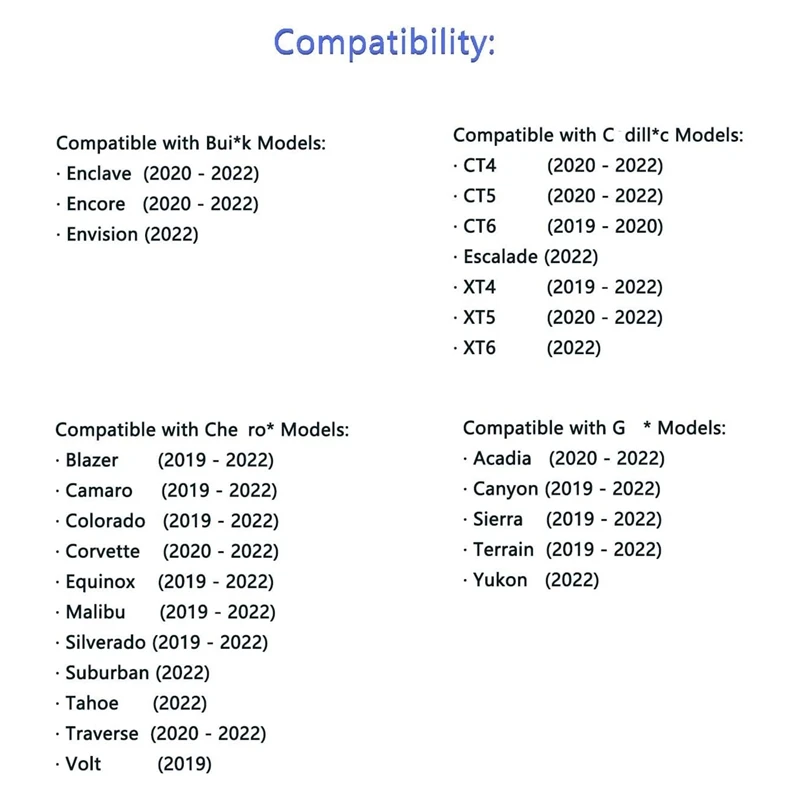 Новинка 2023 года 86810236 Карты навигационной карты для Cadili Chevry Buick Карта памяти