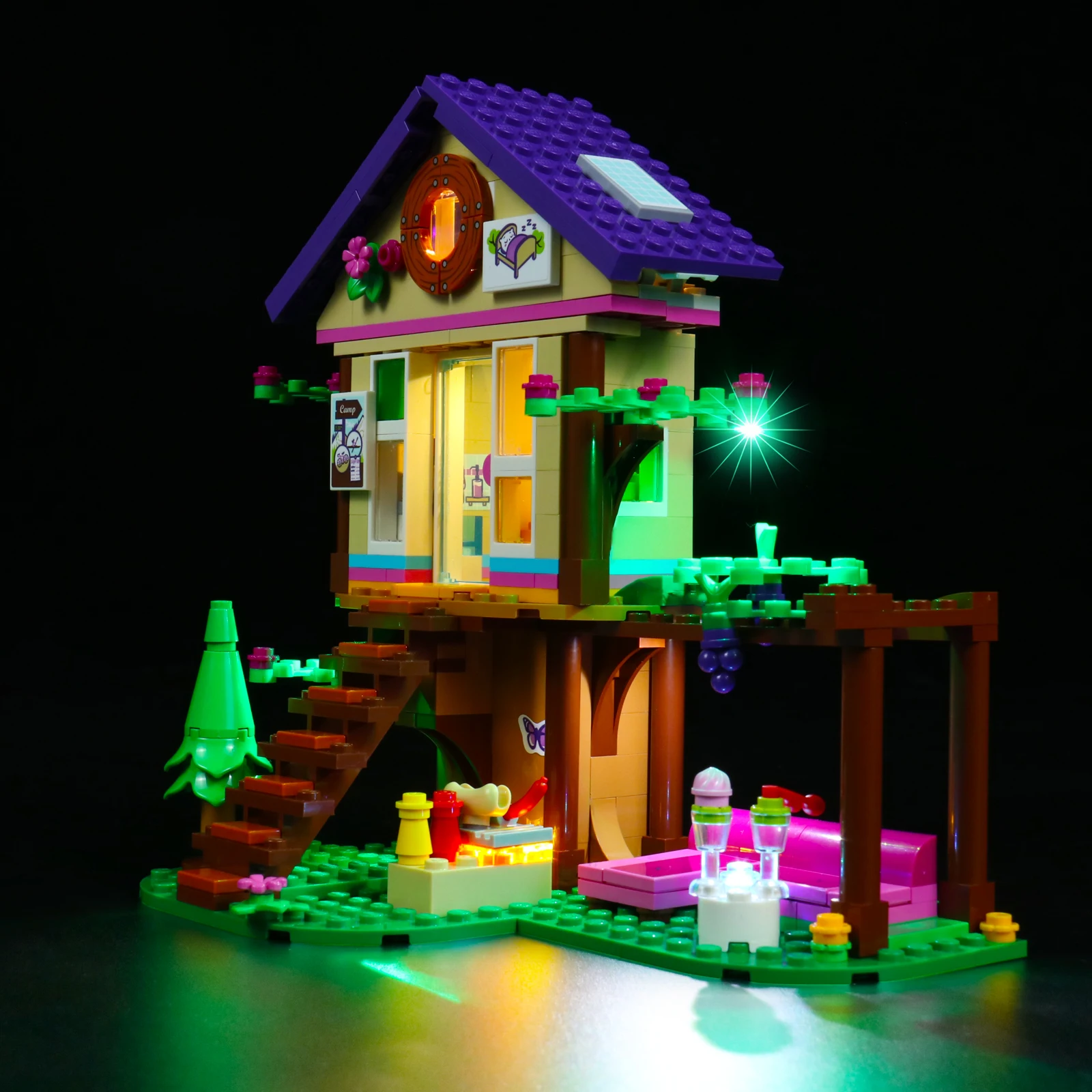 Набор кирпичей со светодиодсветильник кой для 41679 года набор строительных блоков