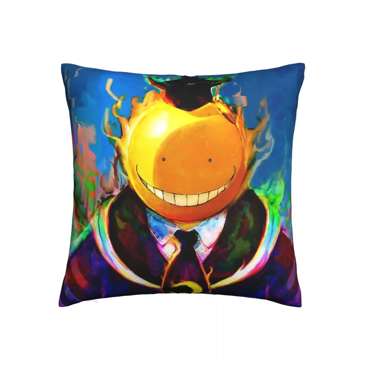 

Koro Sensei Drawing Throw Pillow Case Assassination Classroom Octopus Teacher Cushion Covers Home Sofa Chair Decorative Backpack