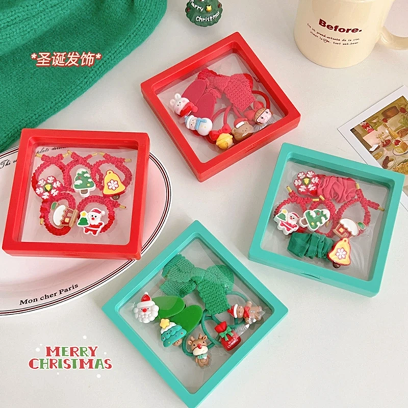 

Kawaii Christmas Hairpin Cartoon Hair Clips Snowman Christmas Party Headbands Festival Rubber Bands Ball Hair Accessories Gifts