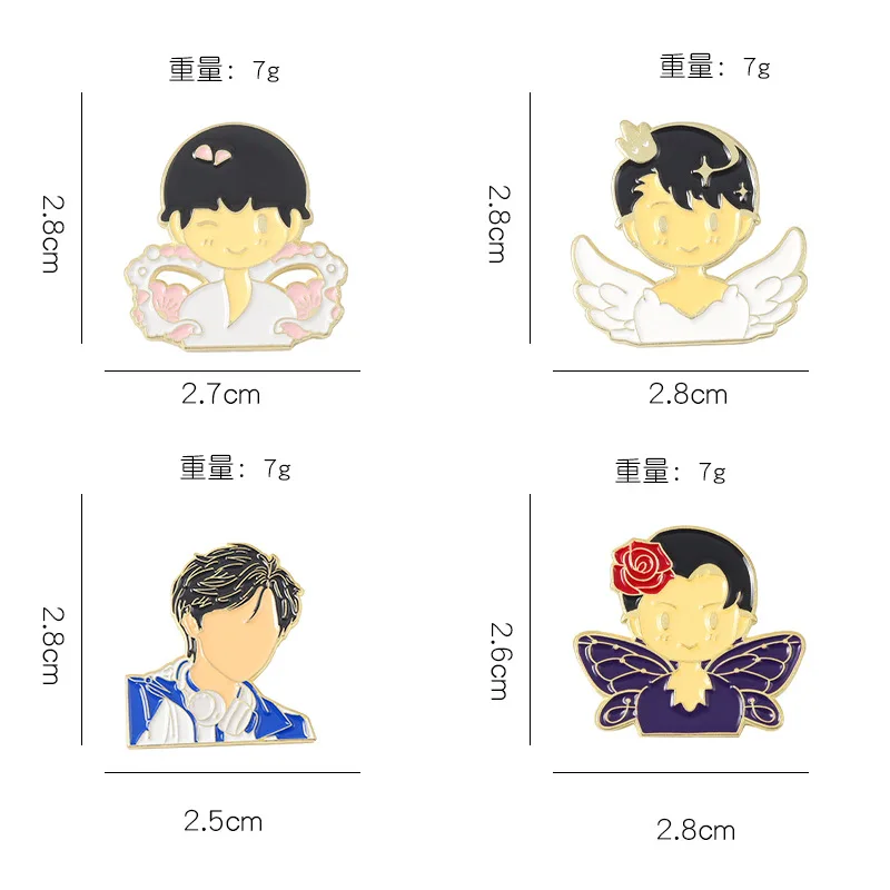 Японские Броши yuзуру Hanyu значки с японской фигуркой скейтера - Цена: 54.4