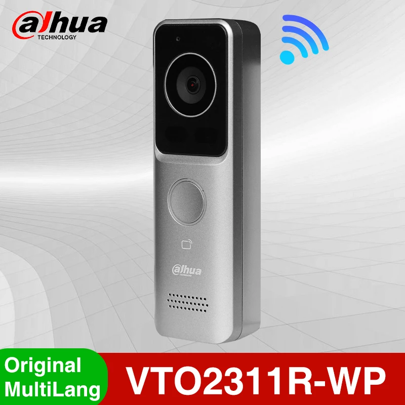 Dahua VTO2311R-WP HD 1080P Wi-Fi дверная станция для виллы IP65 системы контроля доступа H.265 двустороннее аудио беспроводной видеодомофон