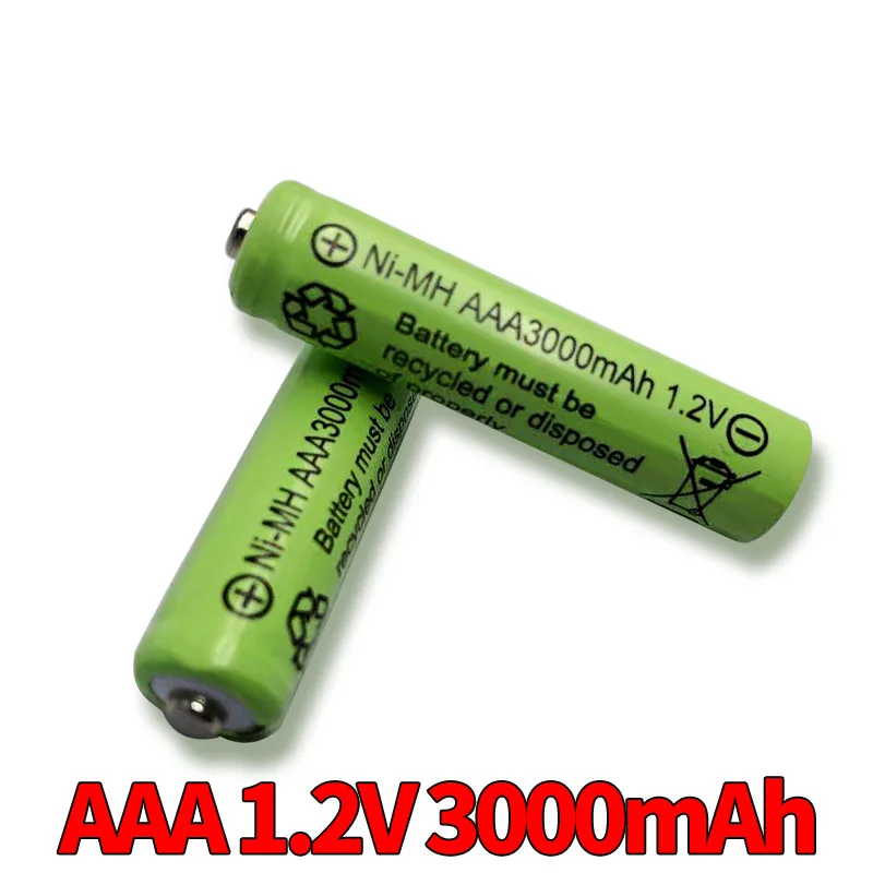 1-20 шт. 1 2 в AAA 3000 мАч 3A Ni-MH желтая аккумуляторная батарея для MP3 RC игрушек