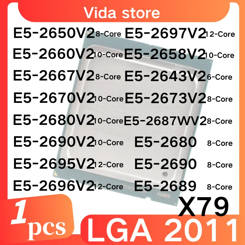1 шт XeoLGA2011 E5-2650V2 E5-2660V2 E5-2667V2 E5-2670V2 E5-2680V2 E5 ...