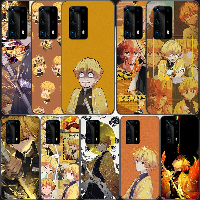 

Demon Slayer Agatsuma Zenitsu Soft Clear Phone Case For Huawei P30 Lite P10 P20 P40 P50 Pro Mate 40 Pro 30 20 10 Lite Cover Sili