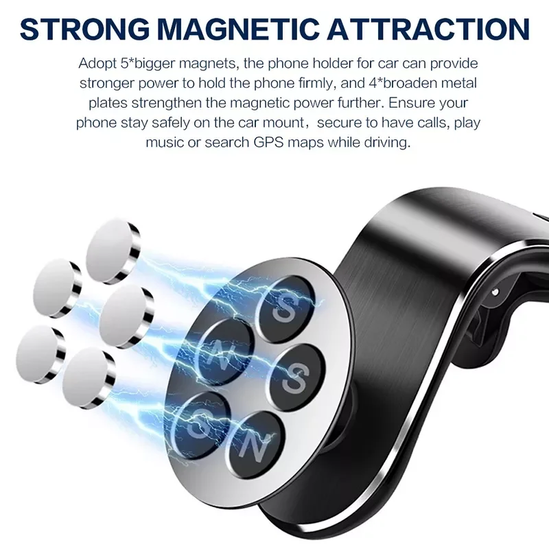 Car Phone Holder Magnet Mount Mobile Cell Phone Stand GPS Support For iPhone 13 12 S21 S10 Ultra