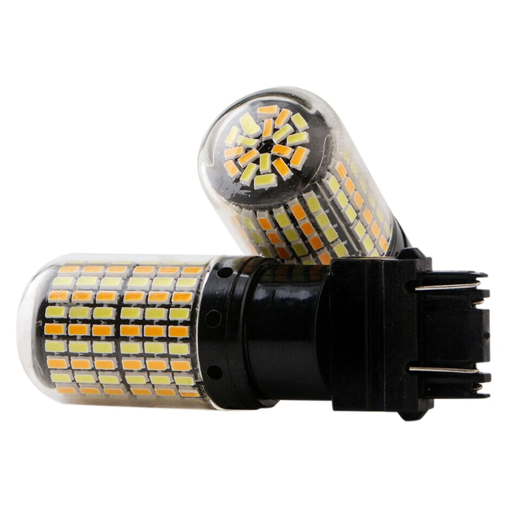 

2 шт. 3757 3157 4157NA фотолампочка Switchback белая желтая парковочная лампочка для сигнала поворота