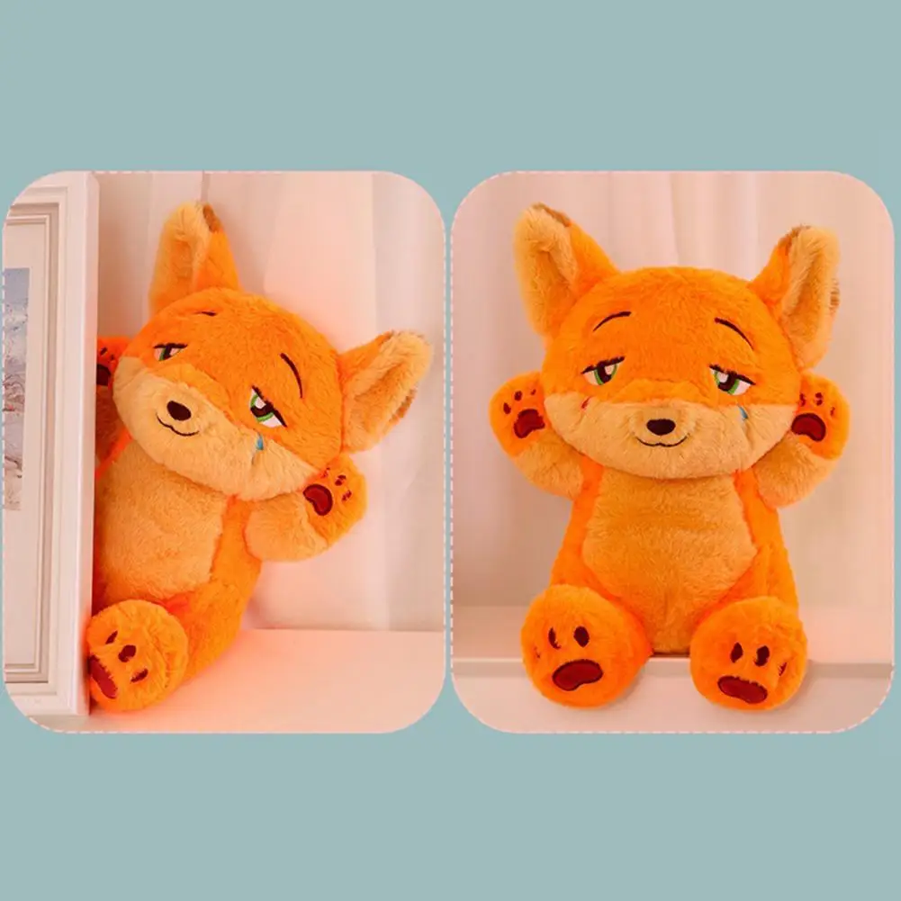 

Cute Cartoon Fox Stuffed Animal Toy Room Decoration Simulation Fox Toy Washable Companion