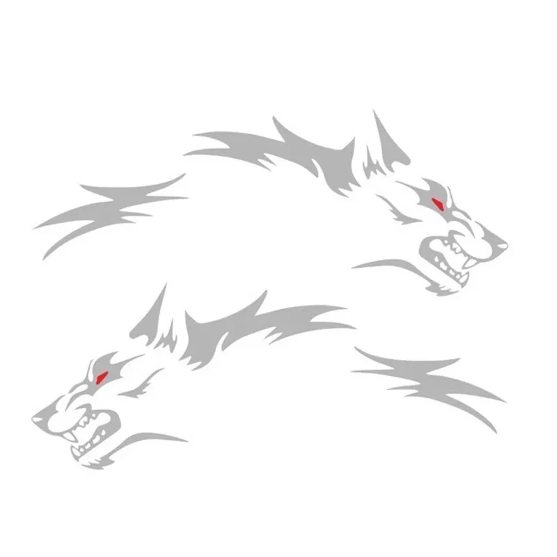 

Наклейка с волком, персонализированная наклейка для модификации автомобиля, наклейка с волчьей головой, агрессивная и жесткая наклейка, водонепроницаемая и Солнцезащитная.