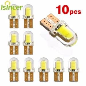 t10 w5w 10 шт. светодиодный W5W T10 194 168 W5W удара 8smd светодиодный Парковка лампы Авто Клин габаритный фонарь Canbus кремнезема яркий белый лицензии Лампочки