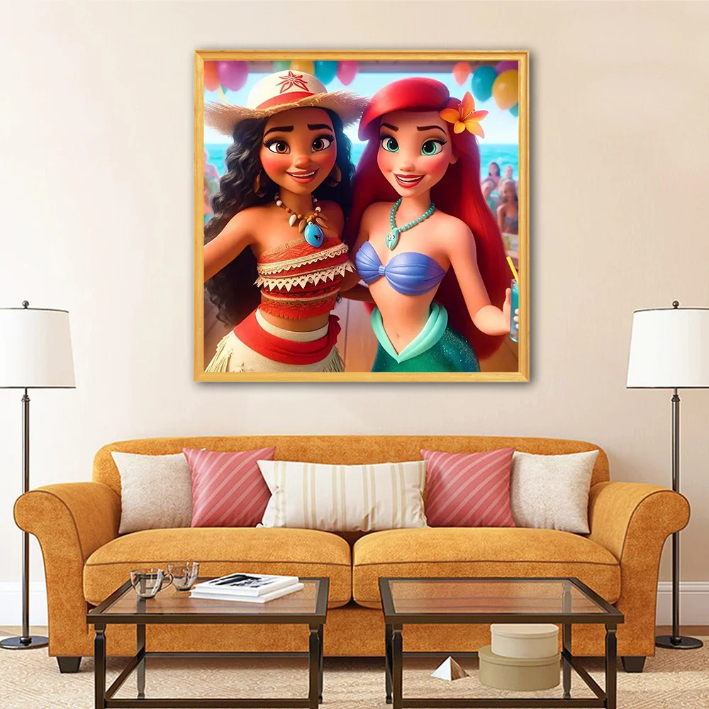 Набор 5D Алмазной Живописи Disney Сделайте Свой Собственный Ариэль С Мультяшным