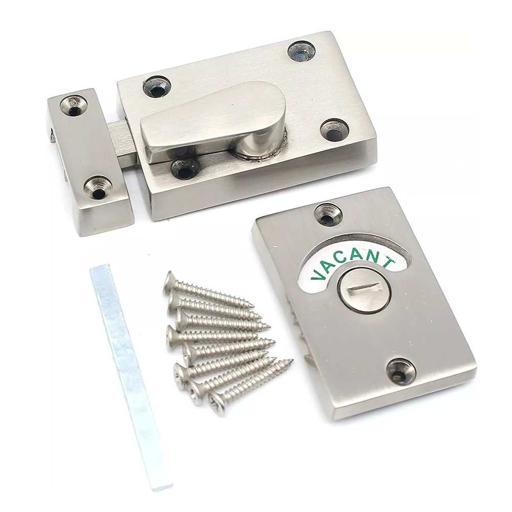 

Замок для индикатора унитаза, замок для вакуумной/окупорной туалетной перегородки, дверной замок из цинкового сплава, дверная защелка для унитаза, фурнитура для замка