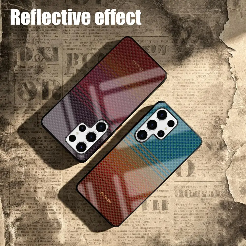 Фото Чехол PITAKA PITAKA для телефона Samsung S26 S25 S24 S23 S22 S21 S20 Plus Ultra Glass Magnetic Case №3