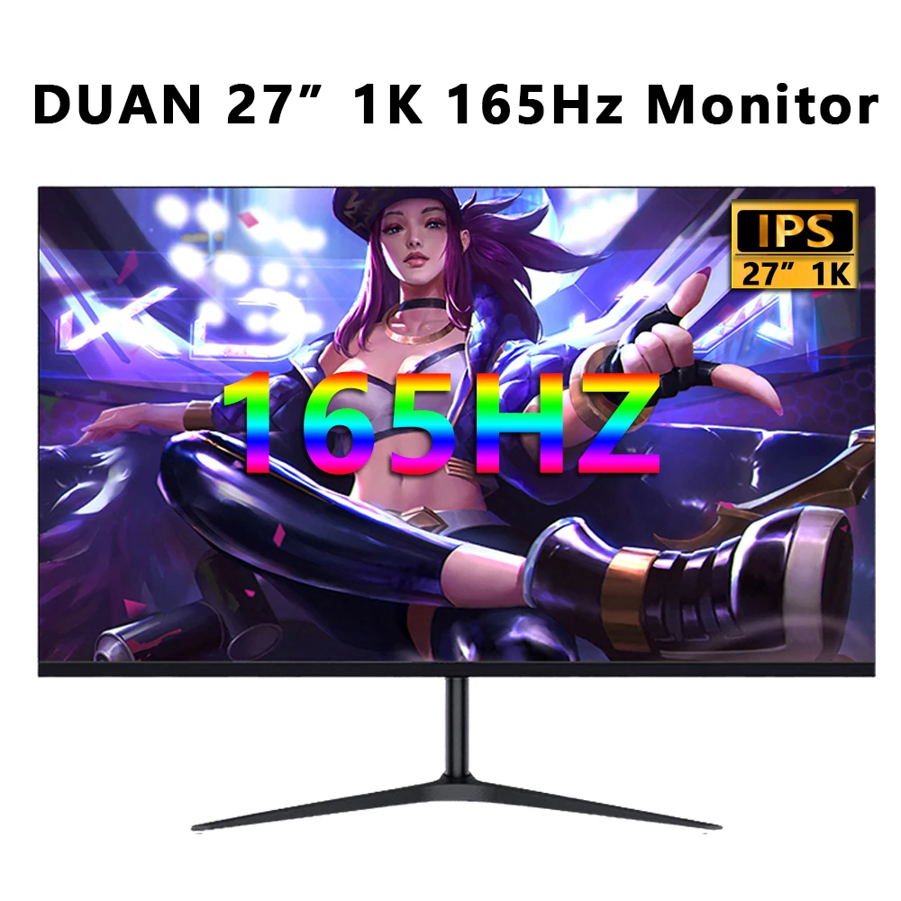 

IPS Pc игровой монитор 165 Гц 27 дюймов 2k дисплей ЖК-экран Pro Hdmi Ultrawide Studio Full Hd Office 1920x144 0/2560*1440 FHD 16:9