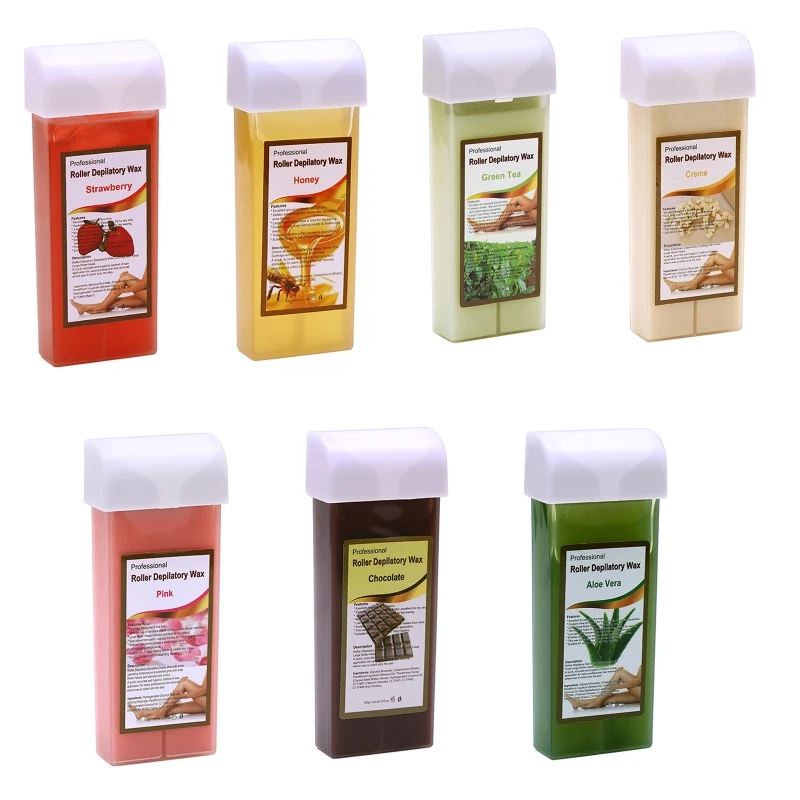 

100g Hair Removal Wax Gentle Non-irritating Hot Depilatory Cream Wax Cartridge Beeswax Warmer Waxing