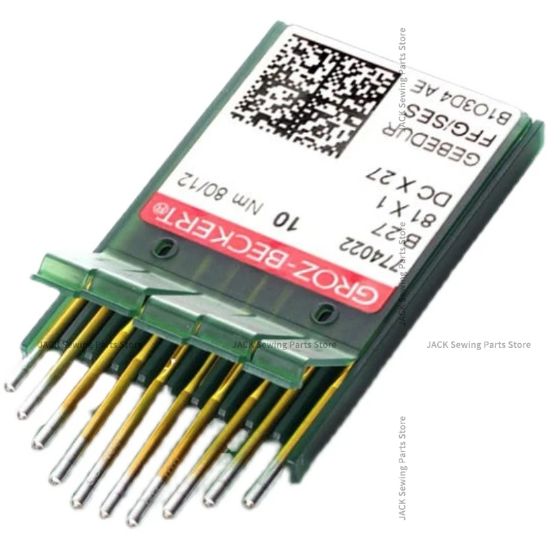 10 шт. 1 пакетик Dcx27 Dc*27 Dc27 иглы Groz немецкие импортные Groz-Beckert золотые Gbedur оверлок