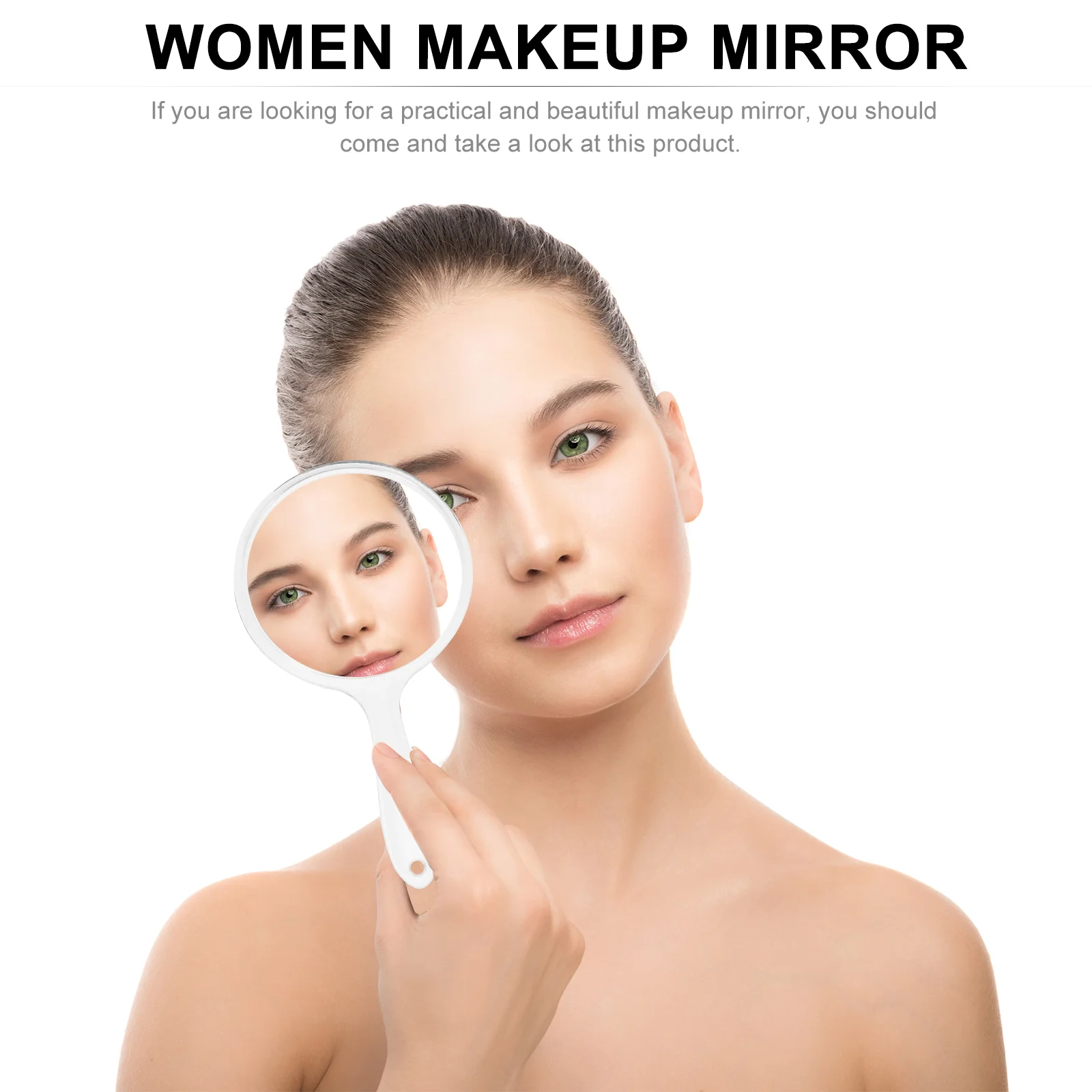 2 шт. двустороннее зеркало для макияжа девочек |