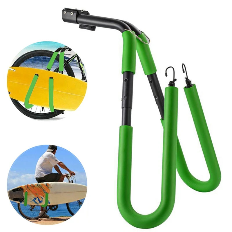 

Quality Bicycle Surfboard Rack 25-32Mm Practical Bike Scooter Moped 8Inch Surfing Board Carrier Mount Holder Bracket