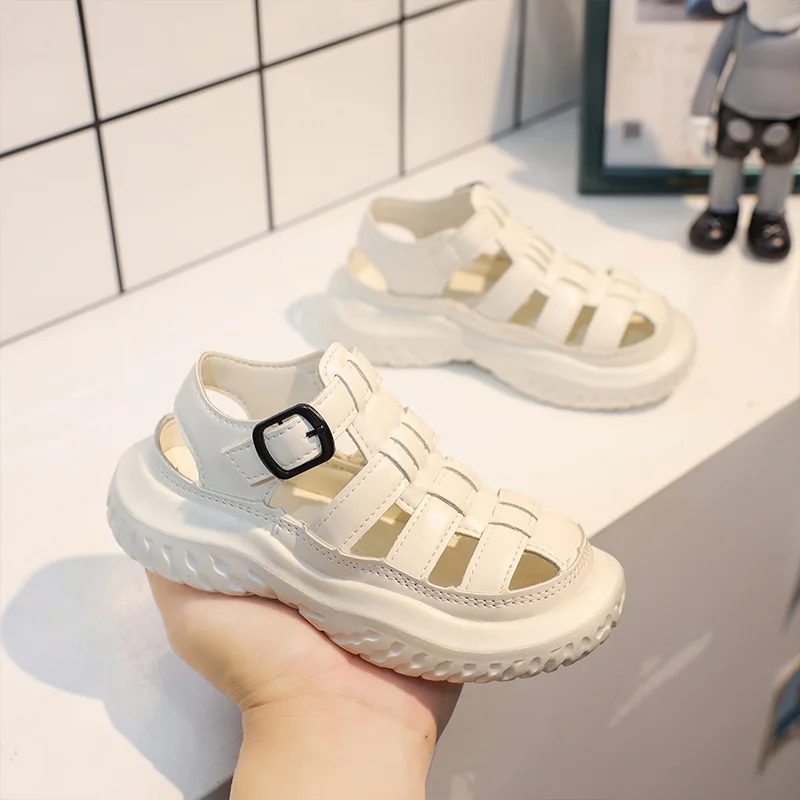 

Kids Kids Sandals Shoes New Gladiator Boys Beach Out Children Girls Hollow Sandals Breathable Shoes Casual Roman Summer Rubber