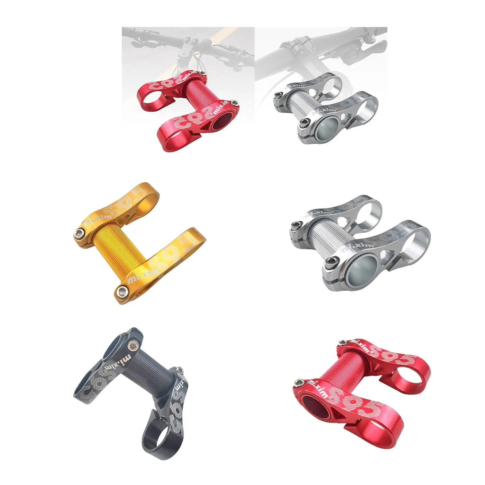 Складной велосипедный стержень 1 дюйм адаптер для руля двойной вынос передний