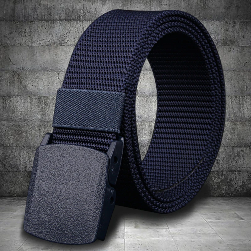 

Military Men Belt 2022 Army Belts Adjustable Belt Men Outdoor Travel Tactical Waist Belt with Plastic Buckle for Pants 120cm