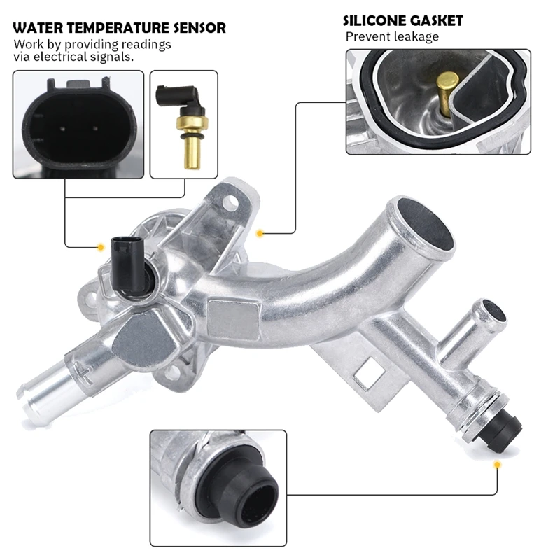 Корпус водяного насоса с термостатом 25193922 подходит для Chevrolet Cruze Sonic Trax Buick Encore 1 4 T