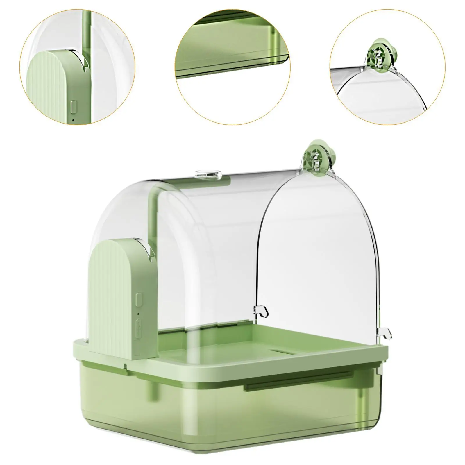 Автоматическая Ванна Для Птиц Попугаев И Маленьких Многофункциональная Купания