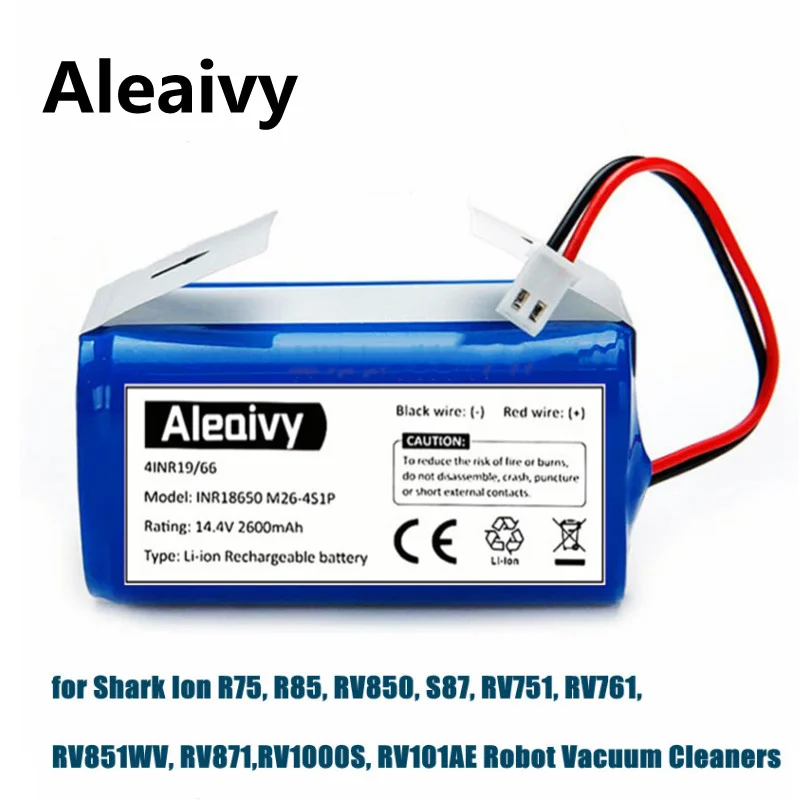 18650 14.4v 2600mAh Replacement Shark RVBAT850 Battery for Shark Ion
R75, R85, RV850, S87, RV751, RV761, Robot Vacuum Cleaners