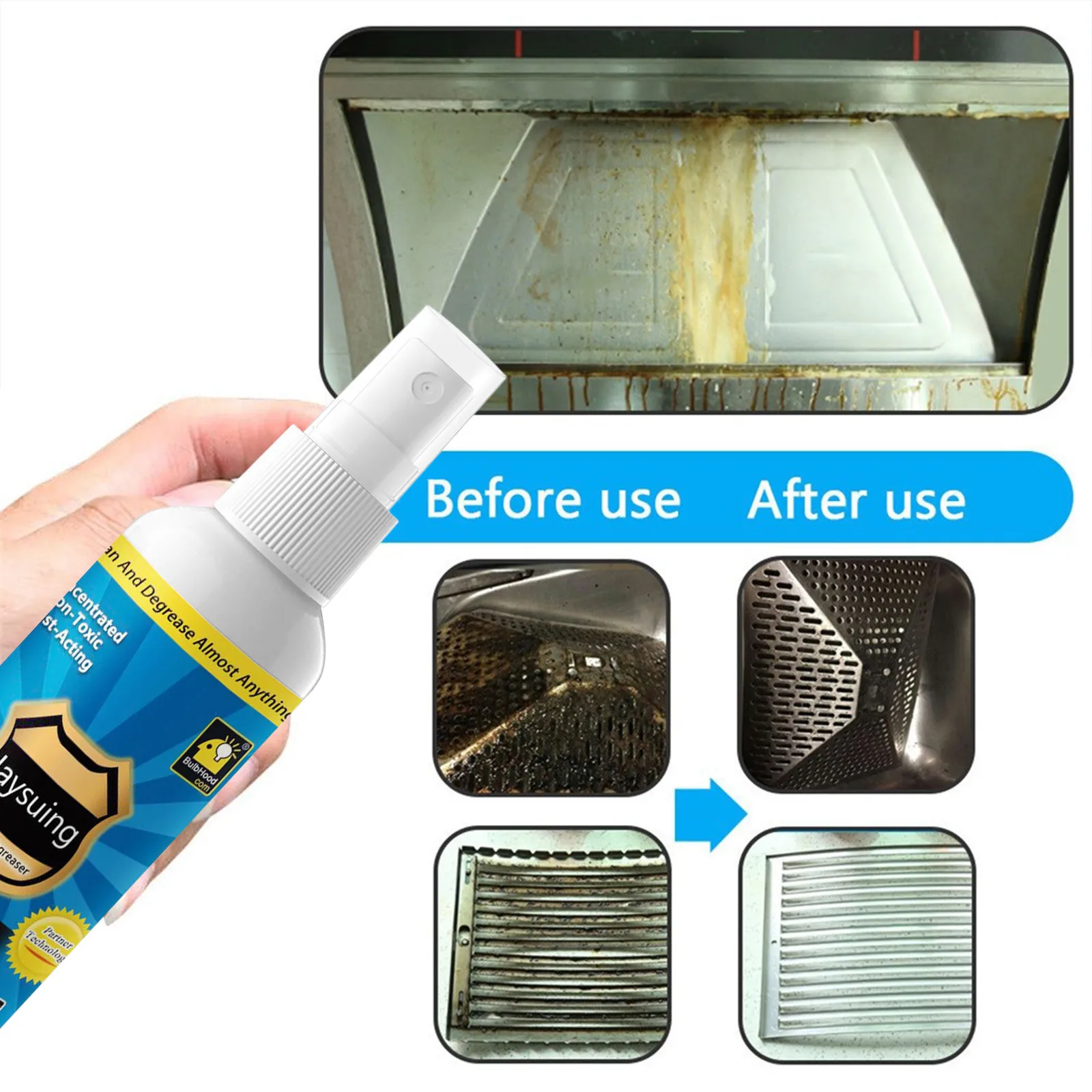 Масляный очиститель кухонная вытяжка тяжелая масляная очистка пятен плитка