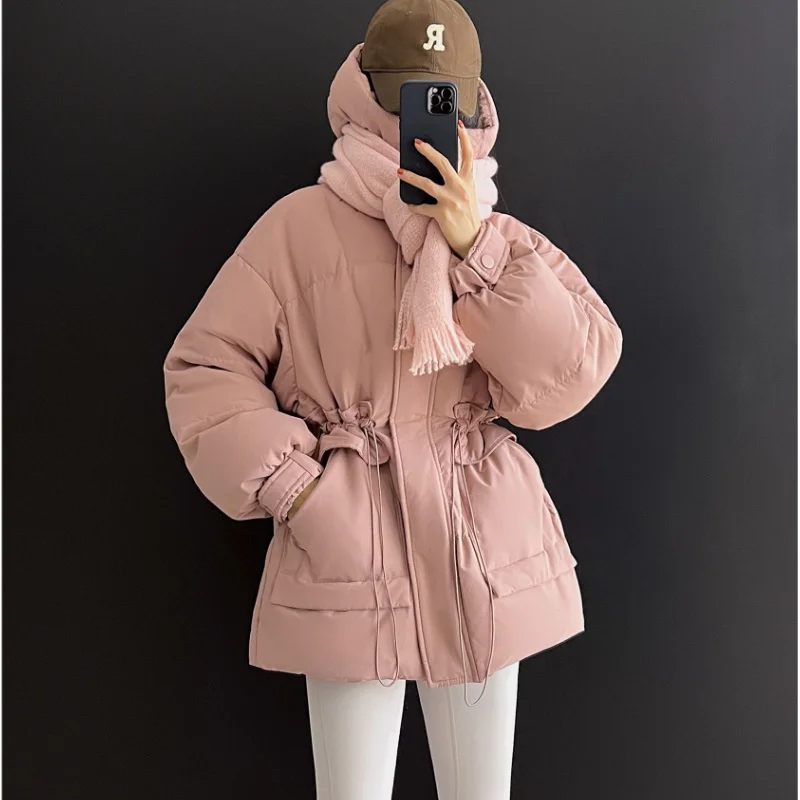 

Теплая куртка-пуховик, одежда, зимние куртки, модное утепленное Женское пальто средней длины с капюшоном, женское манто Zm