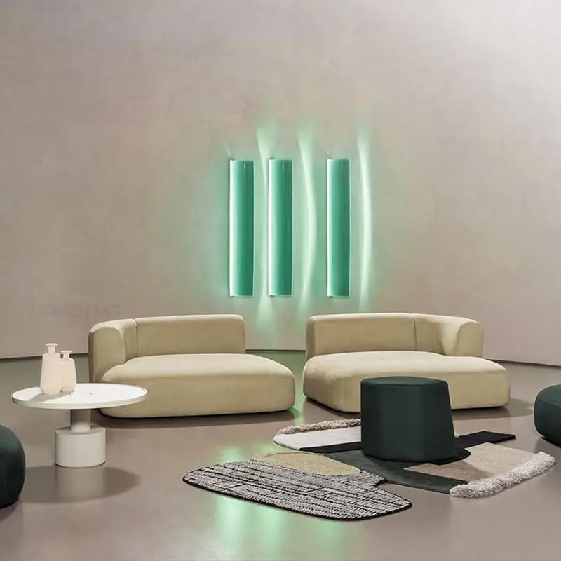 Roodtuo Минималистичный диванный комплект для гостиной Глубокий зеленый диван