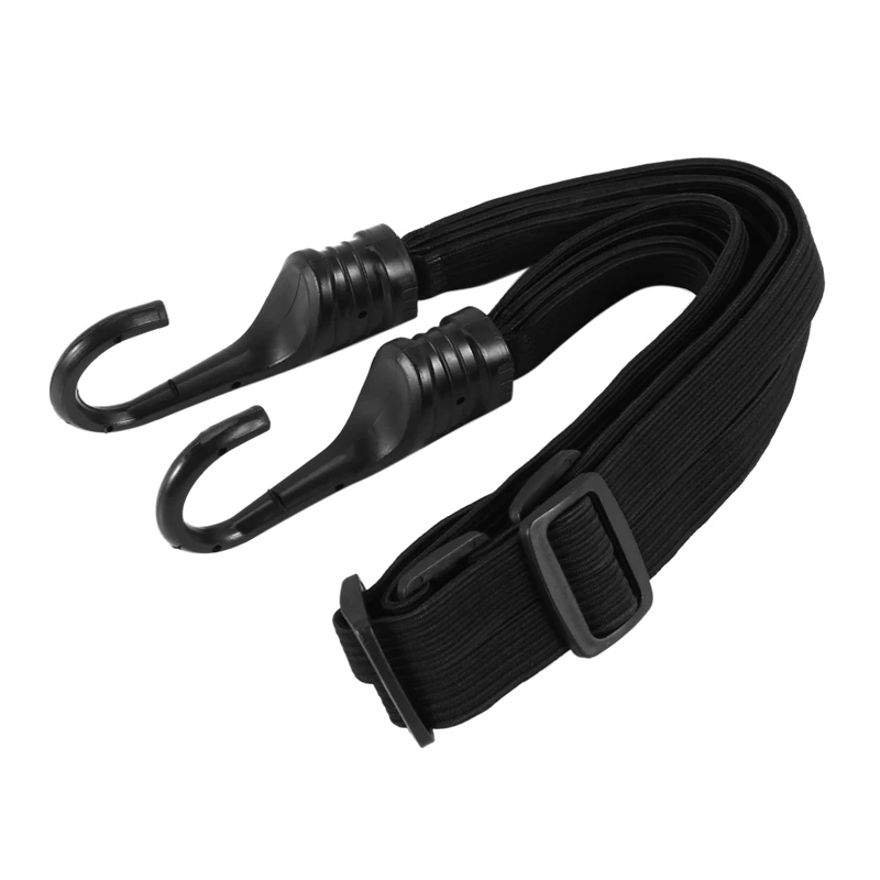 Padded Helmet Net Motorcycle Helmet Luggage Retractable Stretch Rope Strap, 2 Hooks