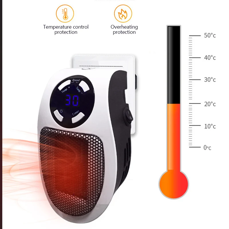 

Mini Heater For Room Electric Fan Heater Home Heaters Energy Saving Bedroom Heating Indoor Radiator Warmer with Remote Portable