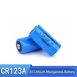 CR123A 1300mah 3V non-rechargeable disposable battery cell for GPS security system camera medical equipment