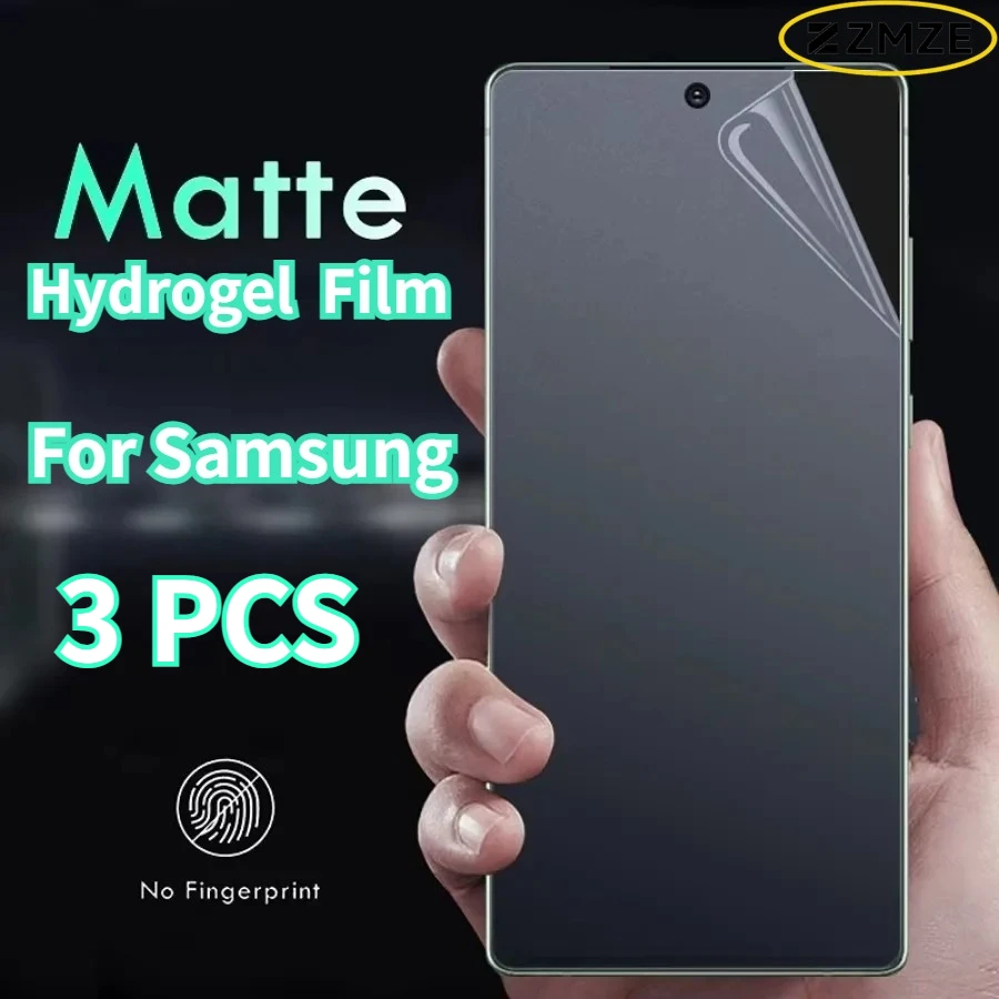 Фото Матовая гидрогелевая пленка-защита для экрана Samsung Galaxy S26 Ultra, S25, S24, S20, S21, S22, S23 Plus, Note 8, 9, 10, 20 Ultra (полное покрытие) №1