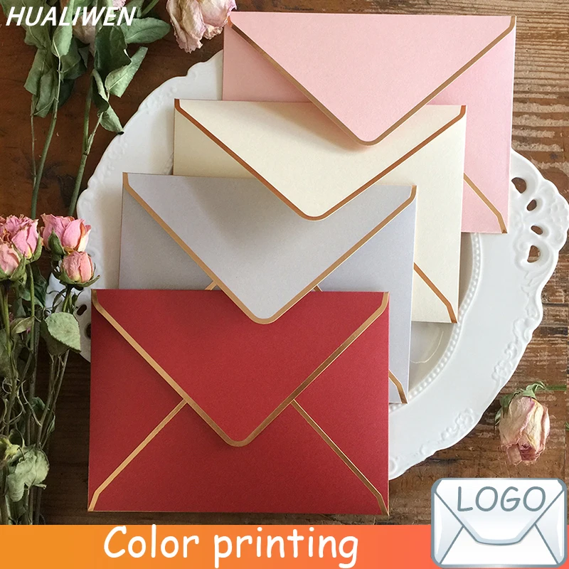 

5Pcs/lot Retro European Envelope Blank Pearl Paper Envelopes Party Wedding Invitation Envelope Greeting Card Gift 14x19CM