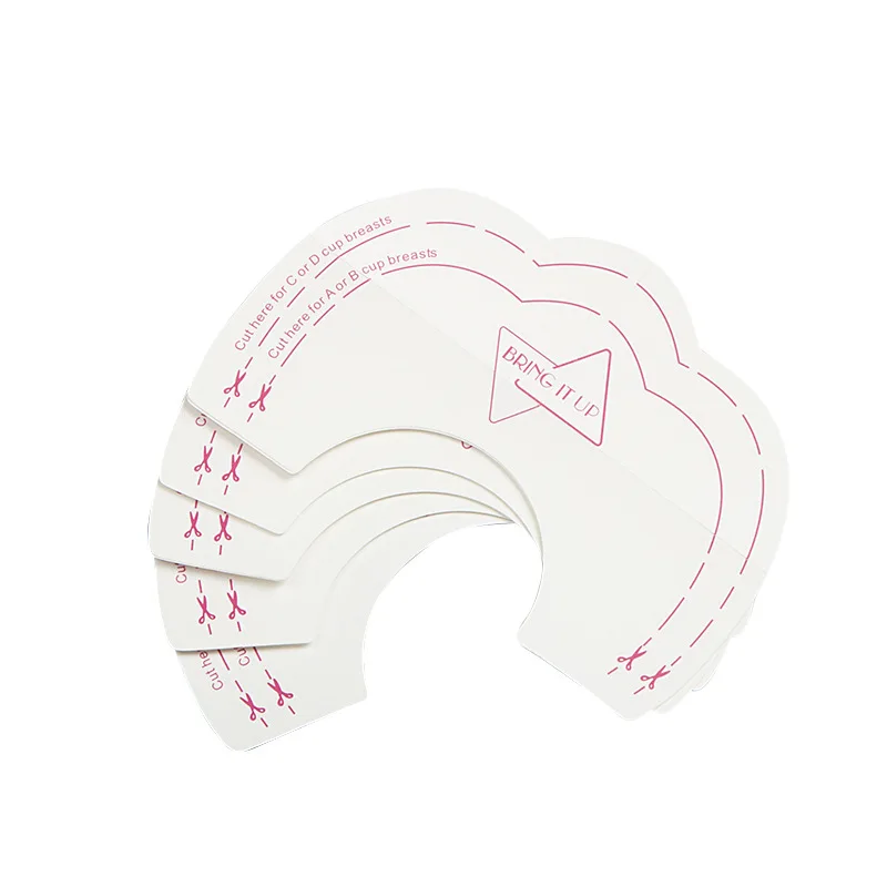 5pair Disposable Breast Lifter Sticker Lingerie Tape Transparent Invisible Nipple Sticker Chest Lifter Sticker To Lift The Chest