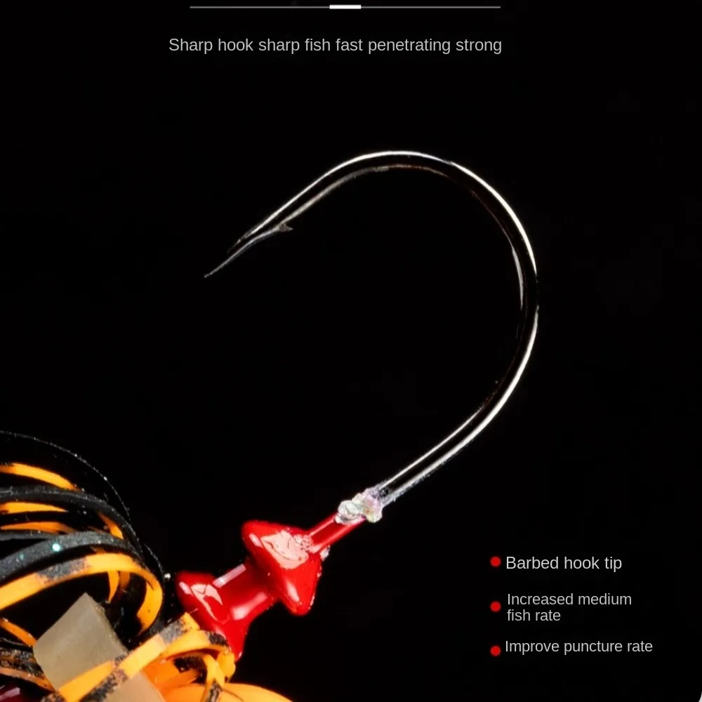 2024 приманка для ловли окуня и щуки борода рыбной 7 г спиннинга с кисточкой морской