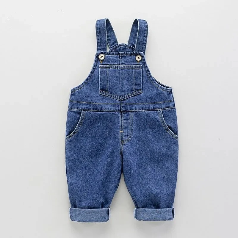 

Spring Autumn Children's Denim Overalls Boys Girls Casual Pants Cotton Baby Overalls 7 Months To 5 years Old Children's Jumpsuit