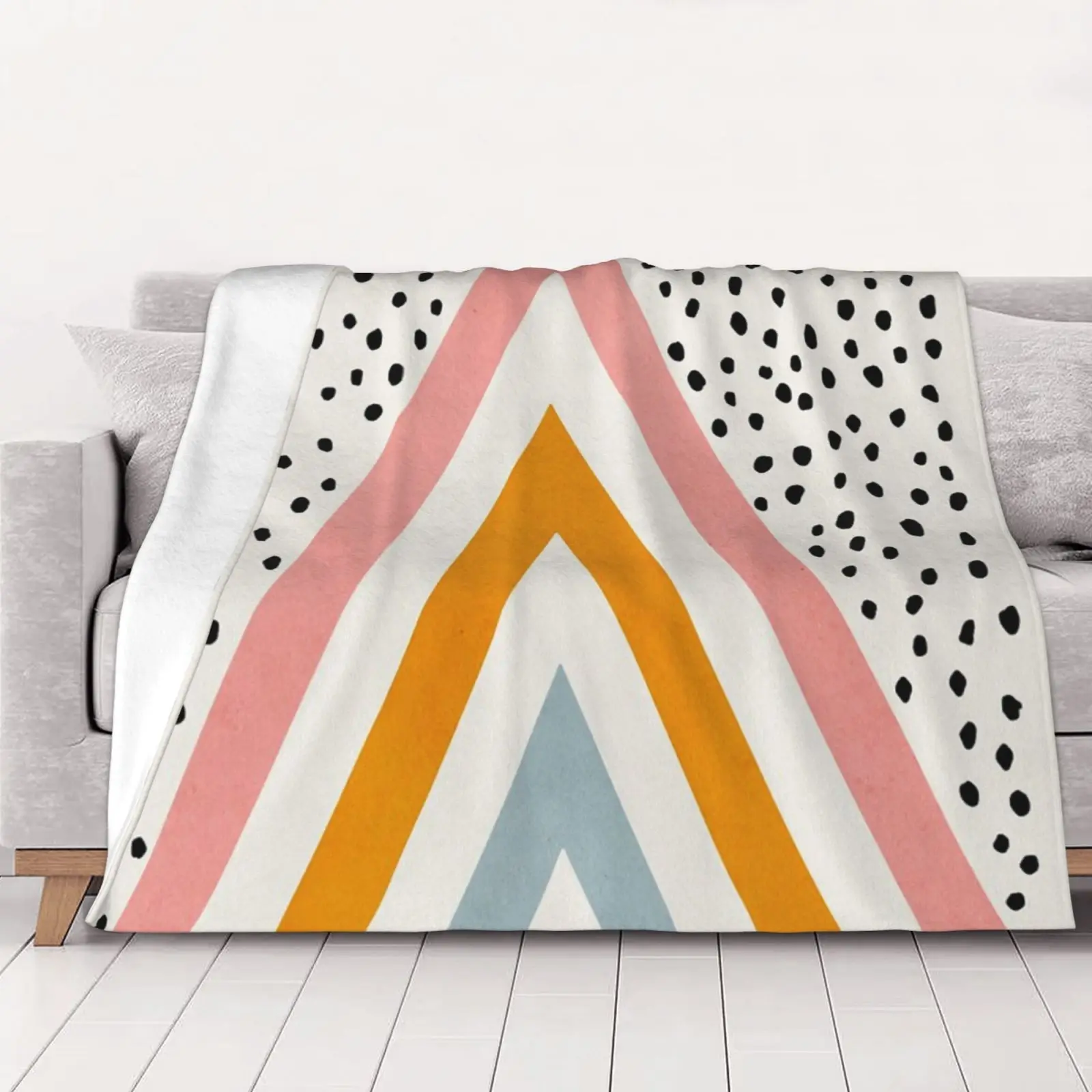 

Abstract Rain Mid Century Modernwall Winter Warm Thin Cotton Girl Kawaii Picnic
