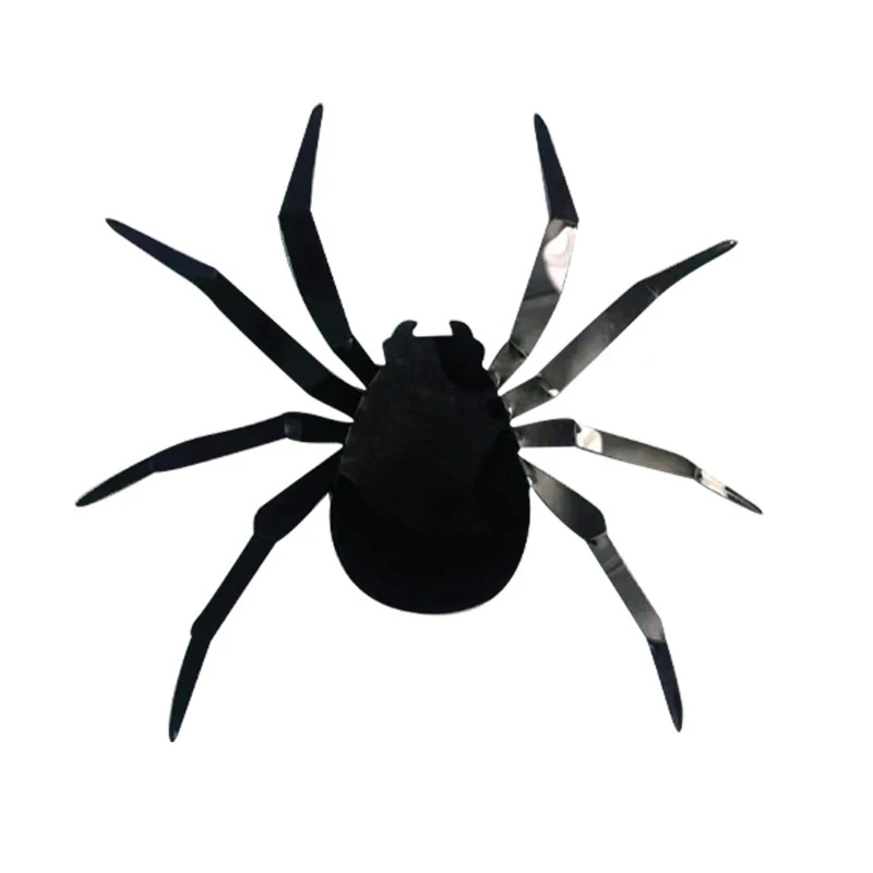 Horror 3D PET Spider Wall Stickers 70pcs/set Different Sizes Art Wallpaper for Halloween Party Home Door Window Decoration |